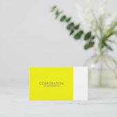 carte de visite classe jaune et blanc (Debout devant)