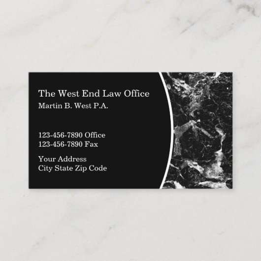 Carte De Visite Classe Law Office  (Devant)