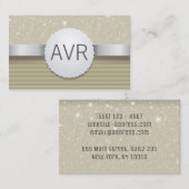 Carte De Visite Classé Moderne Luxe Étincelle parties scintillant (Devant / Derrière)