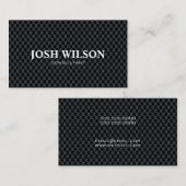 Carte De Visite Classe Noir Professional Consultant (Devant / Derrière)