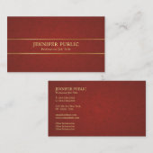 Carte De Visite Classé professionnel finition en perle ordinaire L (Devant / Derrière)