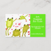 Carte De Visite Classes d'art pour des affaires d'enfants (Devant)