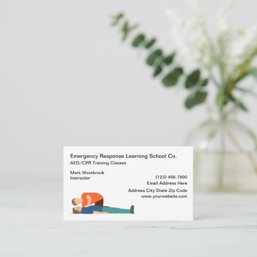 Carte De Visite Classes Médicales d'intervention d'urgence (Debout devant)