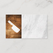 Carte De Visite Classeur | Arrière - plan en marbre de bois (Dos)
