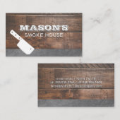 Carte De Visite Classeur | Bois et ardoise (Devant / Derrière)