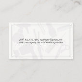 Carte De Visite Classic Border Hair Stylist (Dos)