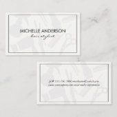 Carte De Visite Classic Border Hair Stylist (Devant / Derrière)