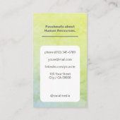 Carte De Visite Classic Chercheur d'emploi Classy Minimalist Ombre (Dos)