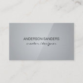 Carte De Visite Classic Clean Professional (noir / gris) (Devant)