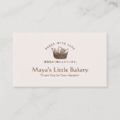 Carte De Visite Classic Homemade Bakery Bread Loyalty Reward (Devant)