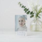 Carte De Visite Classic In Loving Memory Photo Prayer Cards (Debout devant)