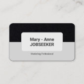 Carte De Visite Classic Job Seeker Kraft Papier Style 2 Couleur (Devant)