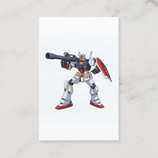Carte De Visite Classic Retro RX-78-2 Gundam Mecha Anime Illustrat (Devant)