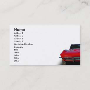 Carte De Visite Classic Roadster
