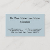 Carte de visite classique (Devant)