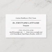 Carte de visite classique, ancienne (Devant)