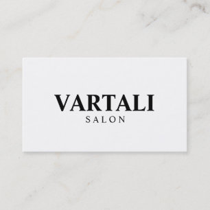 Carte de visite classique blanc simple