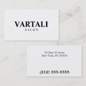 Carte de visite classique blanc simple (Devant / Derrière)
