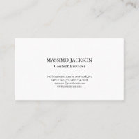 Classique Blanc Simple Professionnel Minimaliste