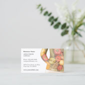 Carte De Visite Classique Clean Vegetables Body Nutritionniste (Debout devant)