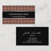 Carte de visite classique de ceinture noire de (Devant / Derrière)