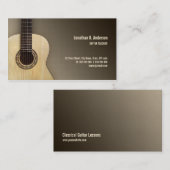 Carte de visite classique de professeur de leçons (Devant / Derrière)