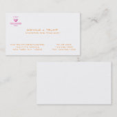 Carte de visite classique de reproduction de (Devant / Derrière)