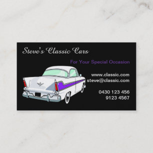 Carte de visite classique de voiture