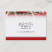 Carte de visite classique de voiture (Dos)