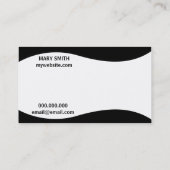 Carte de visite classique élégant (Dos)