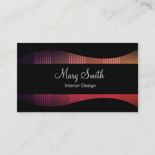 Carte de visite classique élégant (Devant)