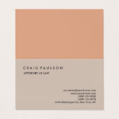 Carte De Visite Classique Élégant Plat Professionnel (Extérieur déplié)