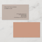 Carte De Visite Classique Élégant Plat Professionnel (Devant / Derrière)