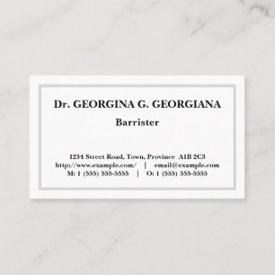 Carte de visite classique et ancien