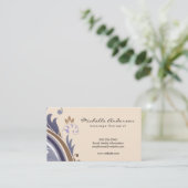 Carte De Visite Classique floral (Debout devant)