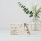 Carte De Visite Classique français d'esthéticien, de salon ou de (Debout devant)