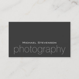 Carte de visite classique grise chic tendance