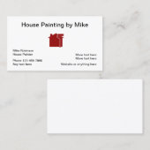 Carte De Visite Classique House Painter Generic (Devant / Derrière)