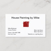 Carte De Visite Classique House Painter Generic (Devant)