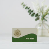 Carte De Visite Classique Mandala Inde Style 4 (Debout devant)
