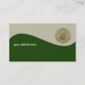 Carte De Visite Classique Mandala Inde Style 4 (Dos)