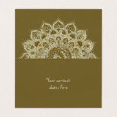 Carte De Visite Classique Mandala Inde Style 4 (Intérieur déplié)