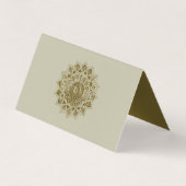Carte De Visite Classique Mandala Inde Style 4 (Dos)