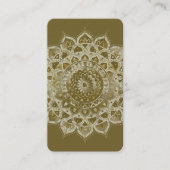 Carte De Visite Classique Mandala Inde Style 4 (Devant)