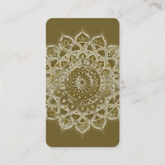 Carte De Visite Classique Mandala Inde Style 4 (Devant)