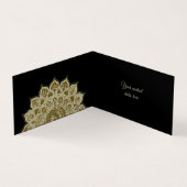 Carte De Visite Classique Mandala Inde Style 4 (Intérieur)