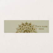 Carte De Visite Classique Mandala Inde Style 4 (Extérieur déplié)