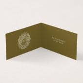 Carte De Visite Classique Mandala Inde Style 4 (Intérieur)