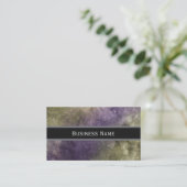 Carte de visite Classique Marbre Vert Violet (Debout devant)