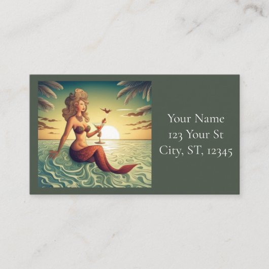 Carte De Visite Classique Martini Sirène Thunder_Cove (Devant)